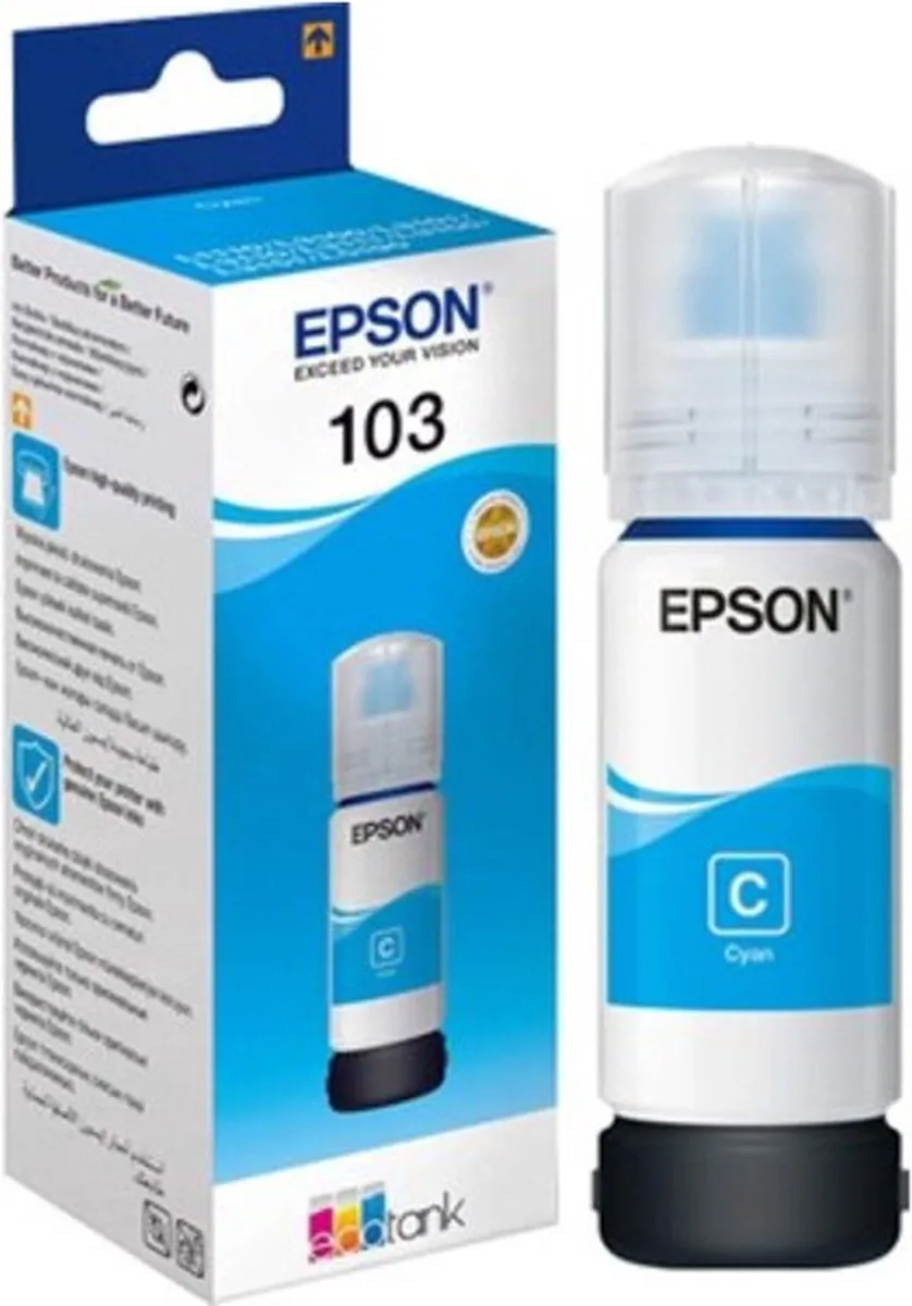 Epson 103 C13T00S24A10 Cyaan Inktfles 70ml - o.a. EcoTank ET-2860/ET2700