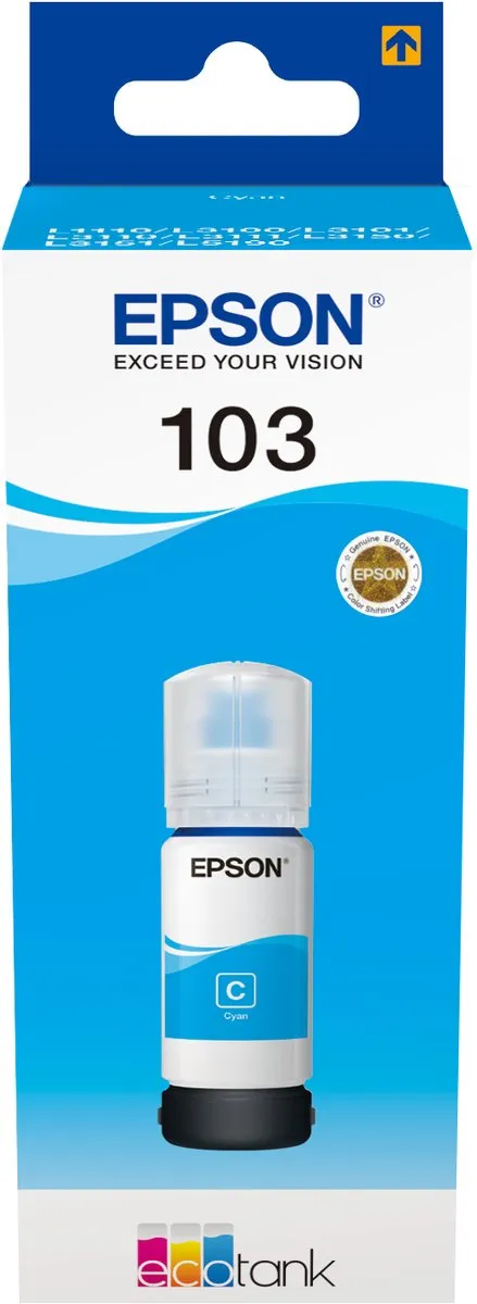 Epson 103 C13T00S24A10 Cyaan Inktfles 70ml