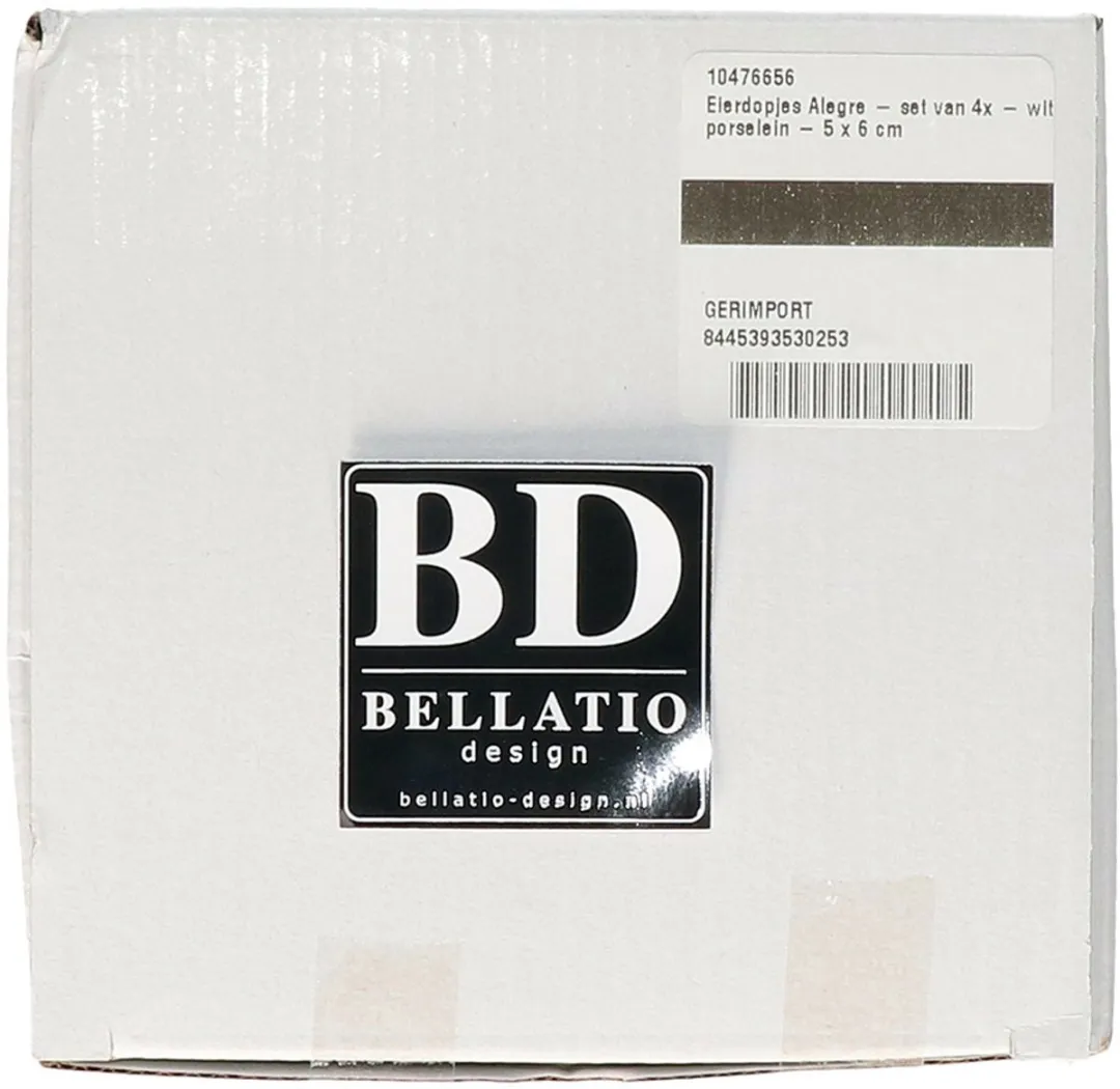 Bellatio Design Alegre Eierdopjes - 12 Stuks - Wit
