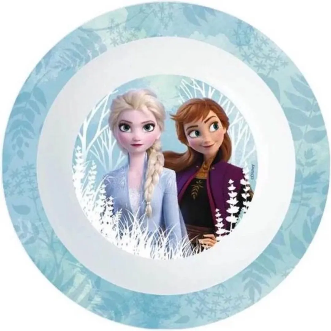 Disney Frozen II Junior Schaaltje Lichtblauw/wit 16x4cm