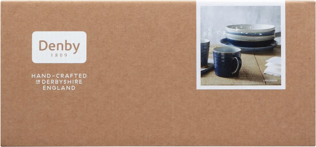 Denby Studio Blue Pastabord Set 4x Ø22cm