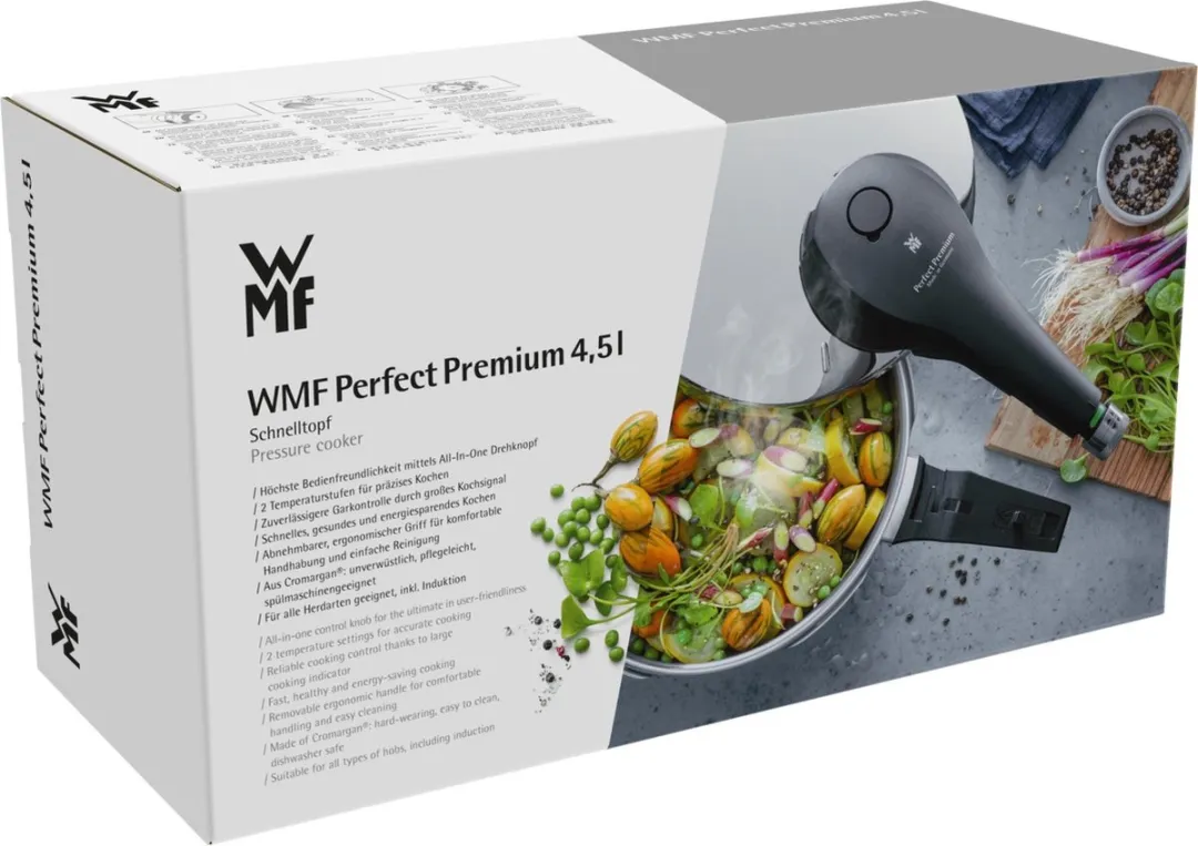 WMF Perfect Premium Snelkookpan 4.5L - Ø22cm - Zilver