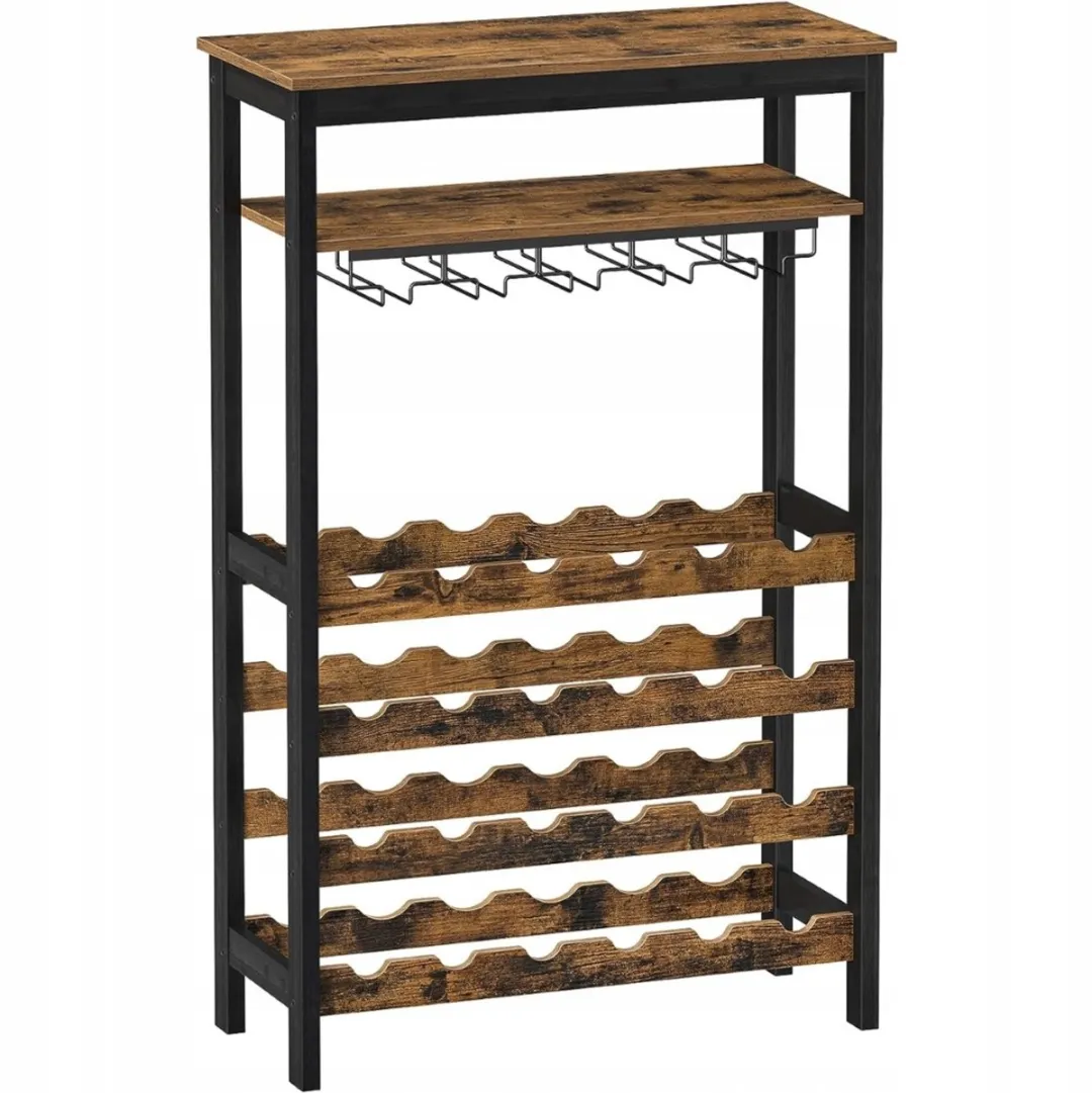 Songmics Loft Houten Wijnrek 24 Flessen