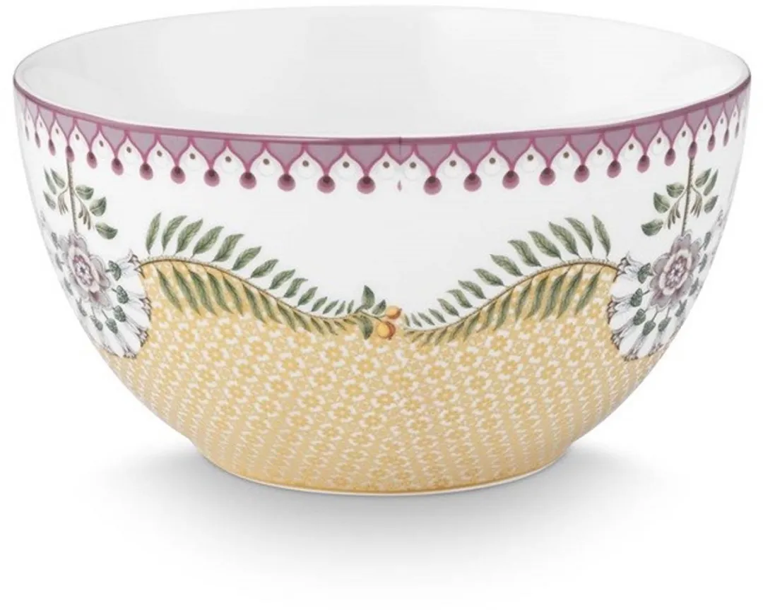 Pip Studio Lily & Lotus Ontbijtset 3-delig - Geel Porselein