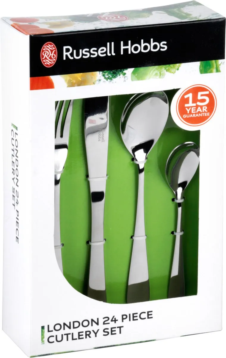 Russell Hobbs Deluxe London Bestekset 24-delig - RVS - Zilver