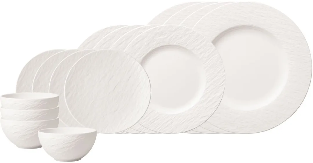 Villeroy & Boch Manufacture Rock Starter-Set - 16-delig - Zwart