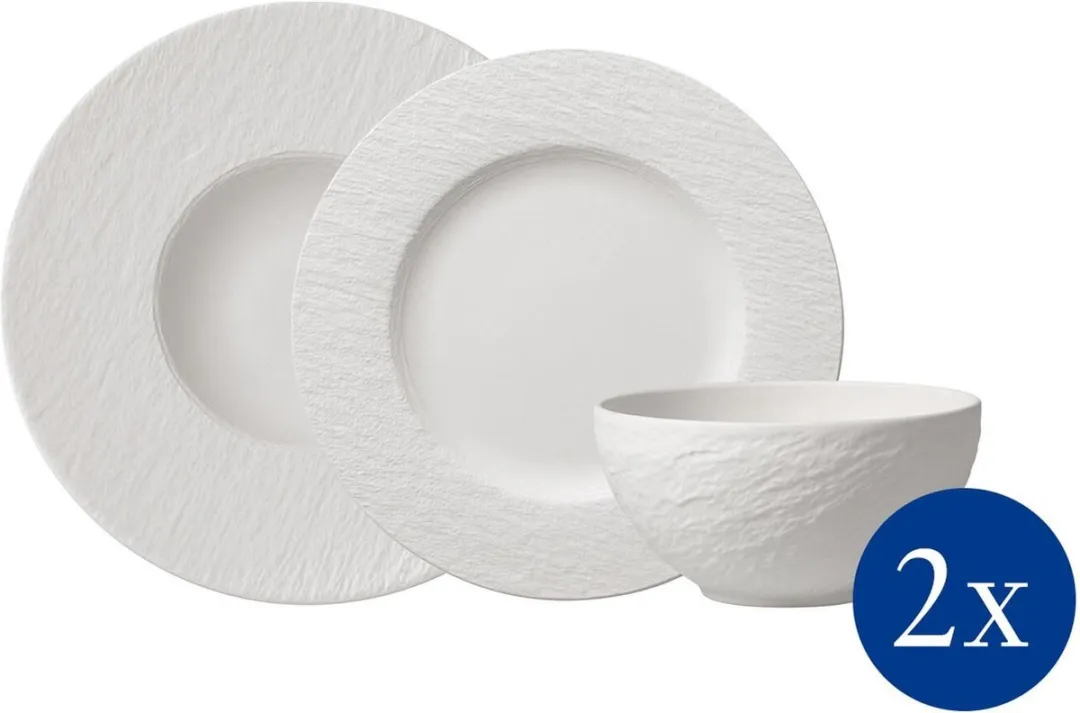 Villeroy & Boch Manufacture Rock Starter-Set - 16-delig - Zwart