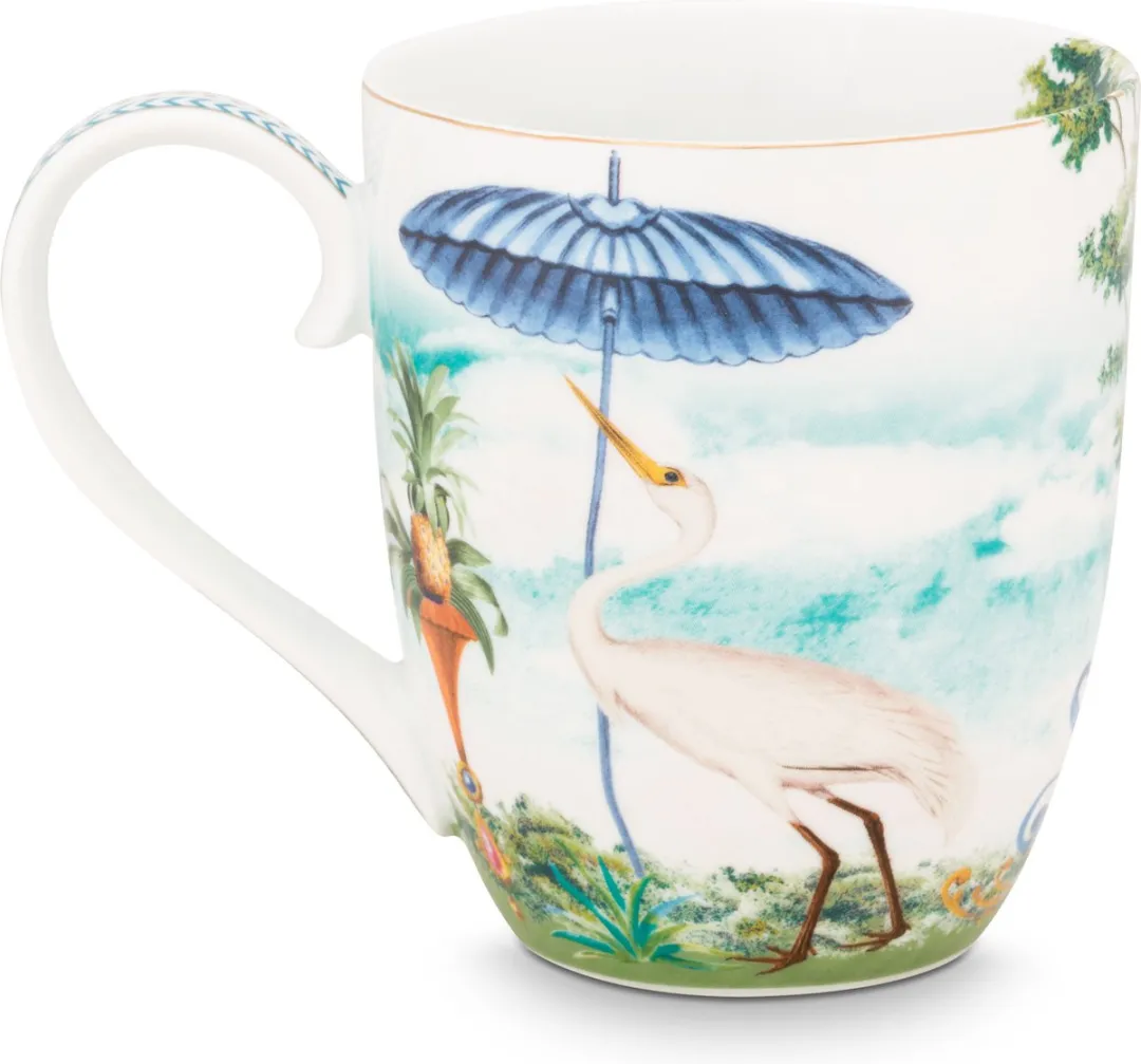 Pip Studio Jolie Mokken Set 2 Stuks 450ml - Heron - Wit