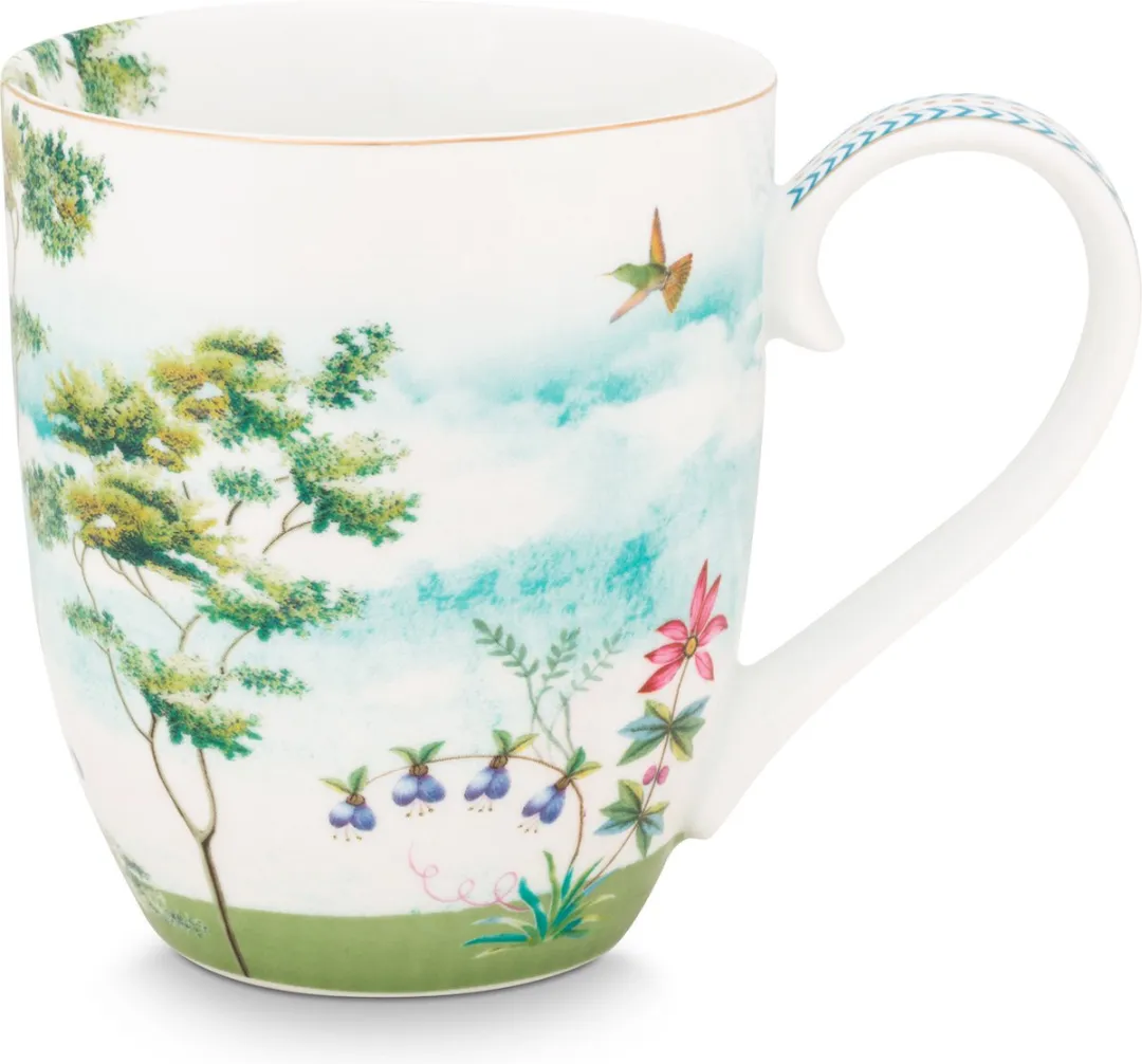 Pip Studio Jolie Mokken Set 2 Stuks 450ml - Heron - Wit