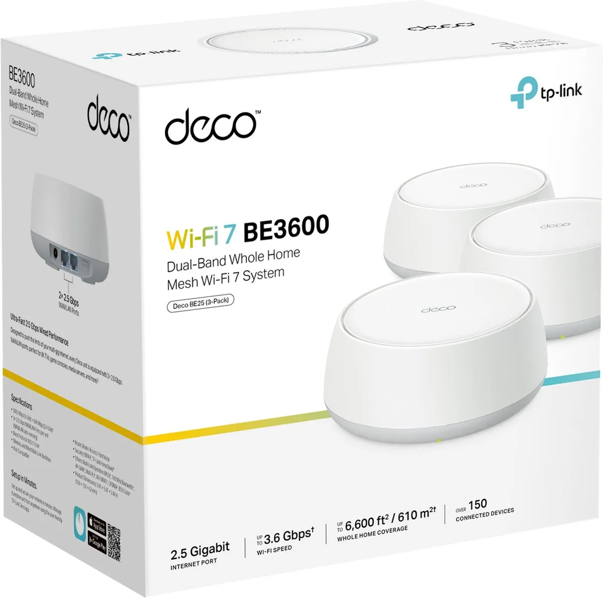 TP-Link Deco BE25 Mesh WiFi 7 - 3 Pack