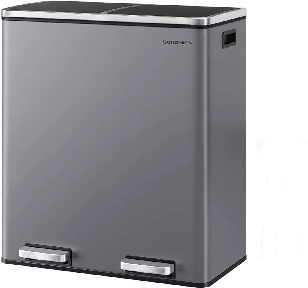 Songmics Dubbele Pedaalemmer 60L