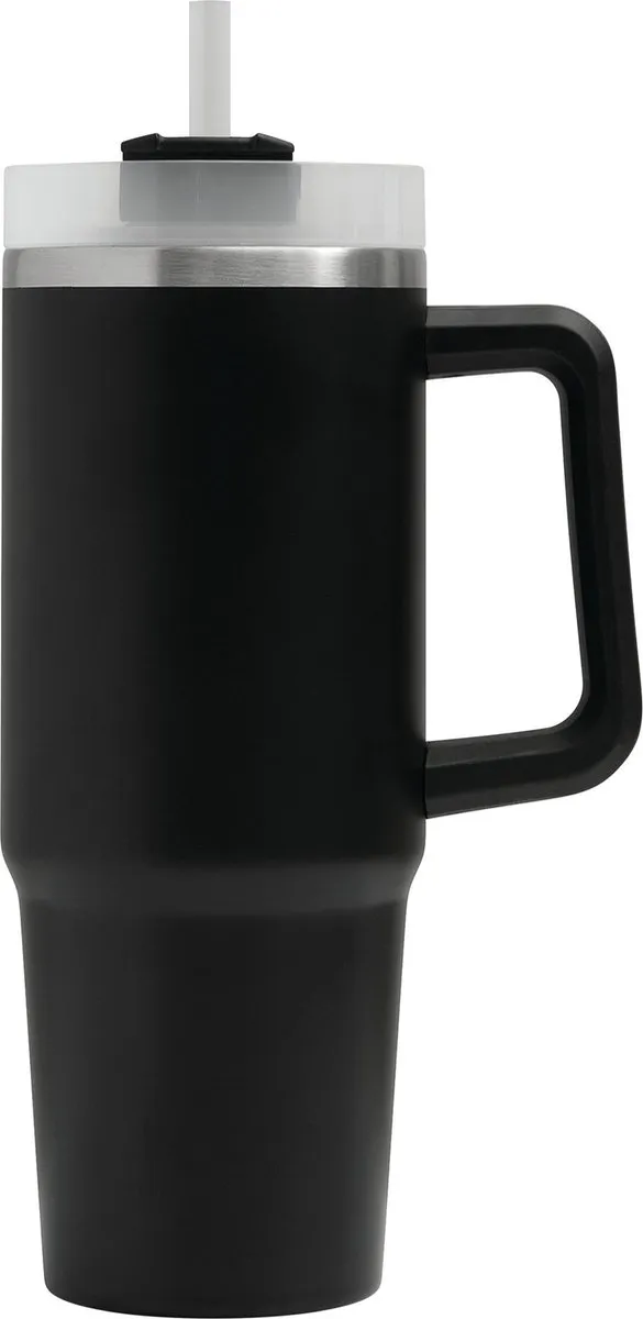 Bellatio Design Deluxe Warmhoudbeker 900ml - Zwart