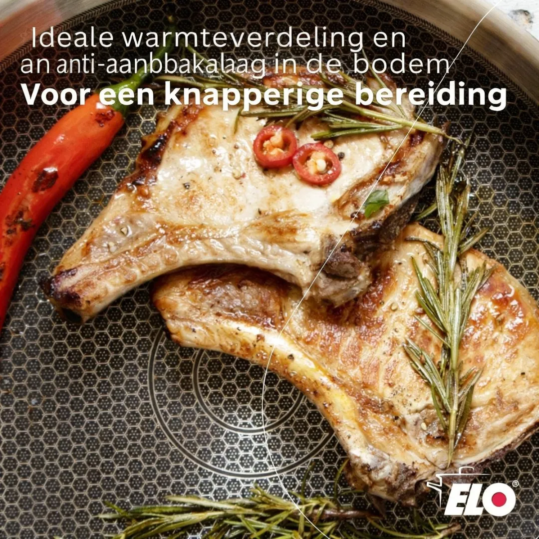 Fackelmann Elo Relief Evolution Sautoir 28cm - Roestvrij staal
