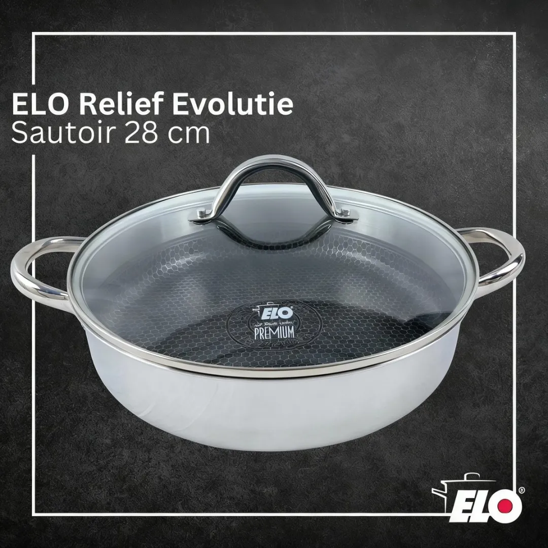 Fackelmann Elo Relief Evolution Sautoir 28cm - Roestvrij staal