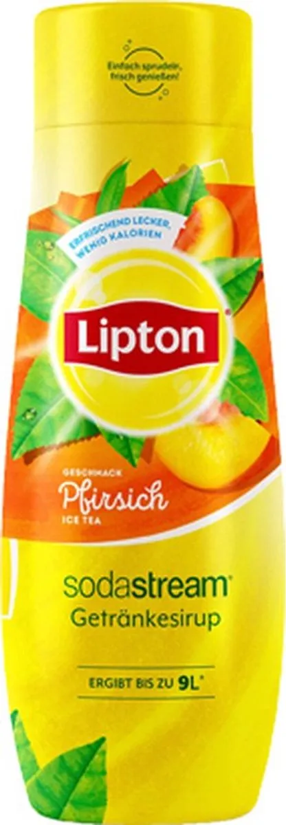 SodaStream Lipton Ice Tea Peach - 6x 440ml - Geel