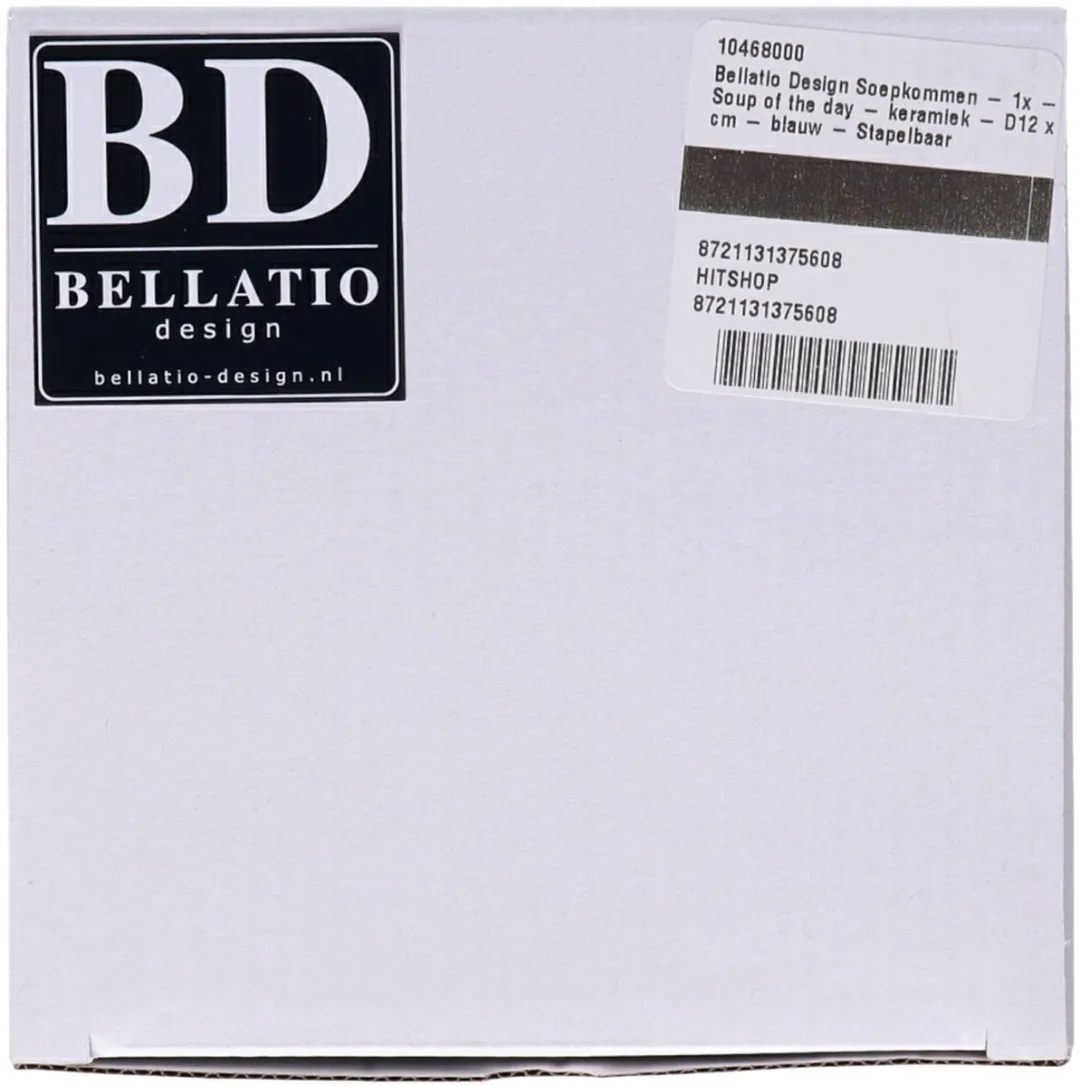 Bellatio Design Soepkom 500ml - Blauw