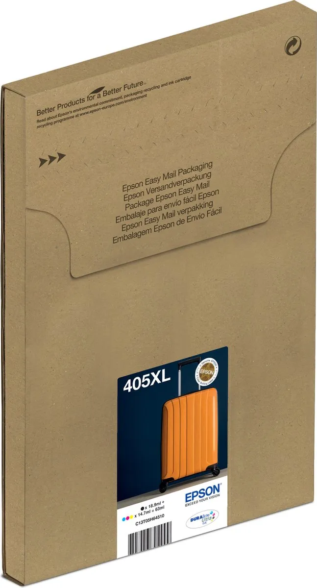 Epson 405XL DURABrite Inktcartridges Multipack - 4 Stuks