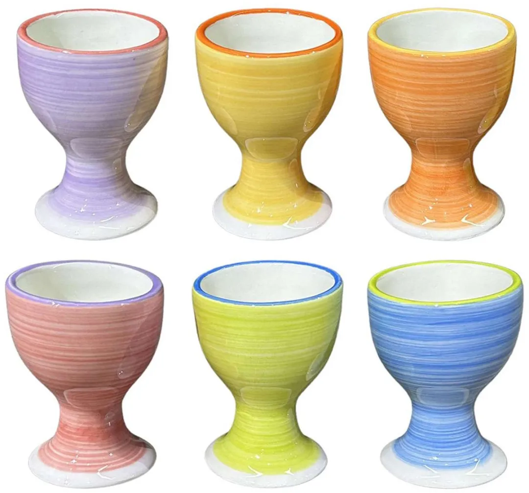 Bellatio Design Eierdopjes Spring Vibes - 12 Stuks - Multi Pastel