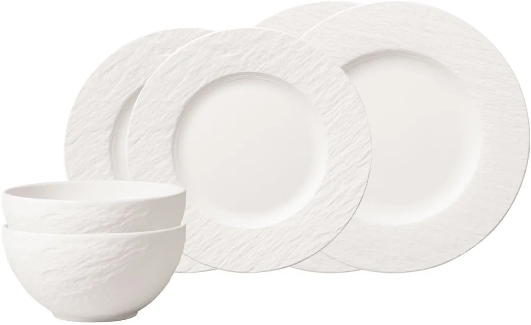 Villeroy & Boch Manufacture Rock Blanc Basic-Set