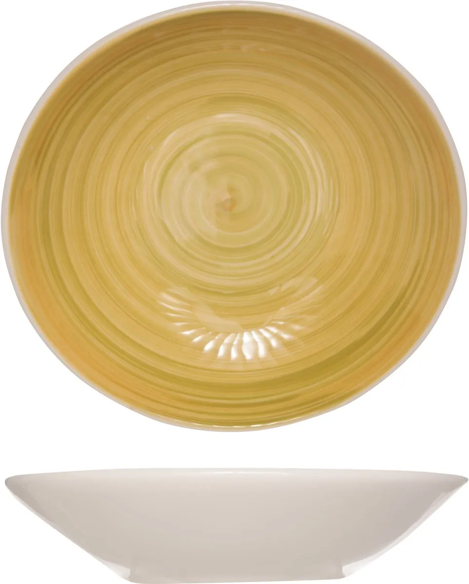 Cosy&Trendy Diep Bord Turbolino Geel - 4 Stuks