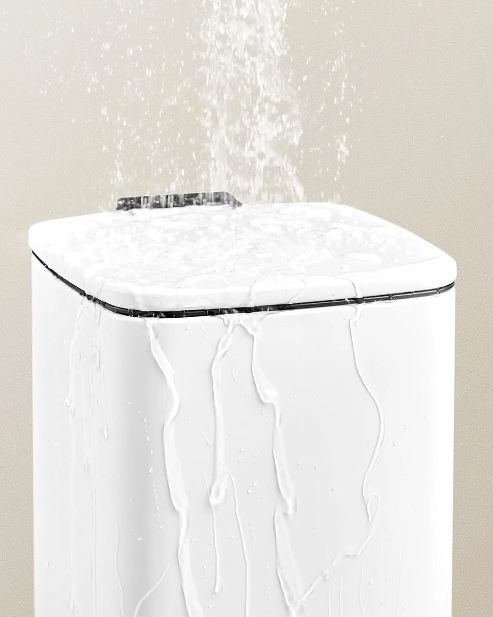 Songmics Cosmetica Afvalbak Pedaalemmer 6L - Wit
