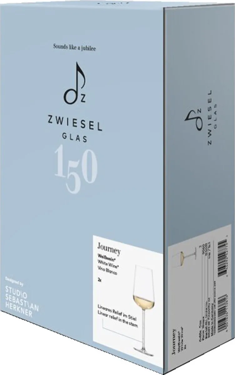 ZWIESEL Journey Weißweingläser Set - 2 Stuks 446ml