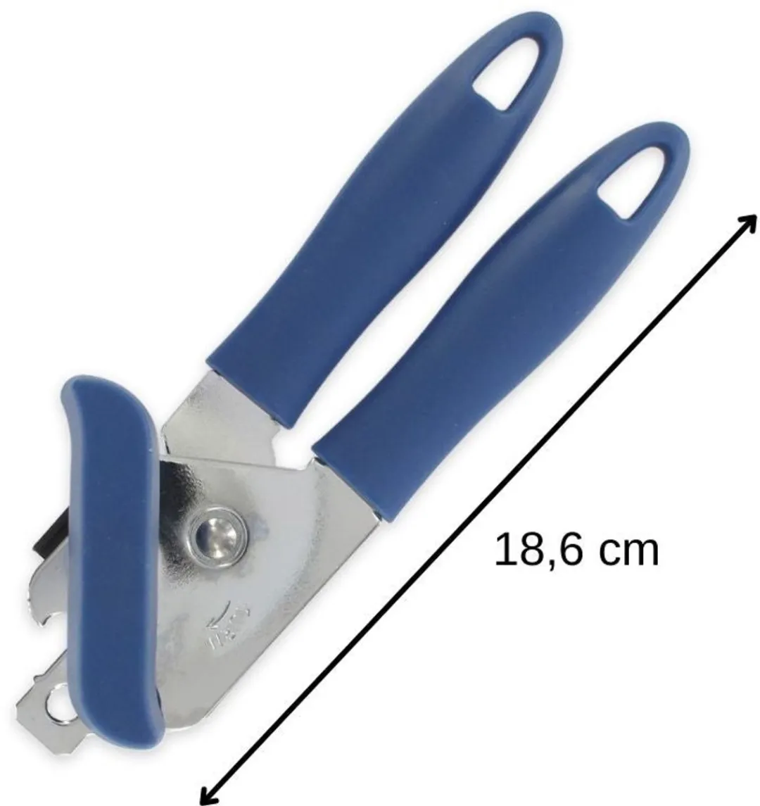 Fackelmann Elemental Blikopeners Set - 2 Stuks - 18,6 cm - Blauw/Grijs