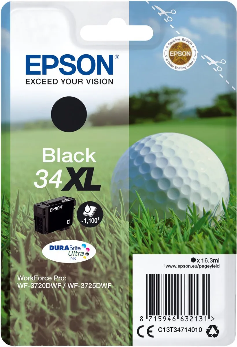 Epson 34XL Inktcartridge Zwart