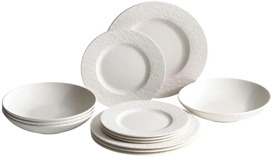 Villeroy & Boch Manufacture Rock Blanc Tafelservice 12-delig