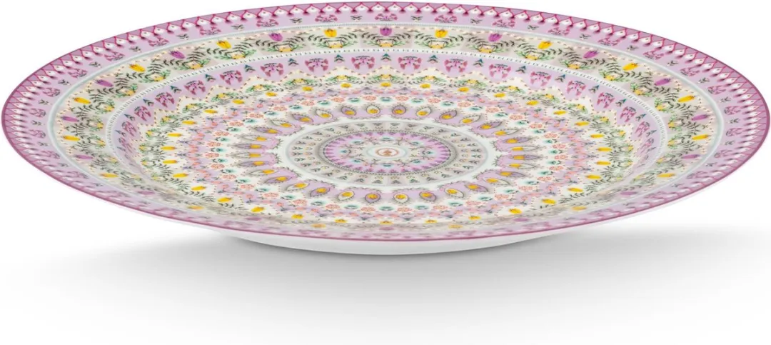 Pip Studio Lily & Lotus Serveerbord 32cm - Lila/Rozig