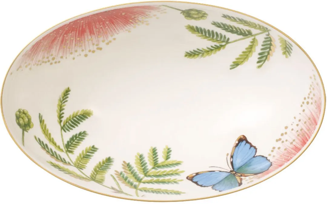 Villeroy & Boch Amazonia Zuur-/Dessertschaaltje 19x12cm - Groen/Wit/Geel