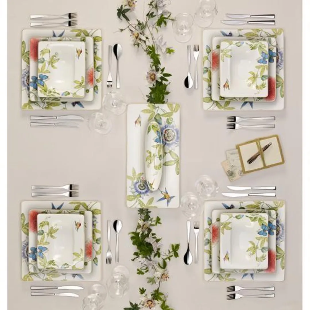 Villeroy & Boch Amazonia Zuur-/Dessertschaaltje 19x12cm - Groen/Wit/Geel