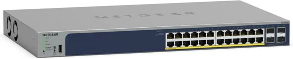 NETGEAR GS728TPP - Netwerk Switch - Smart Managed - 1 Gbps - PoE Switch -24 poorten