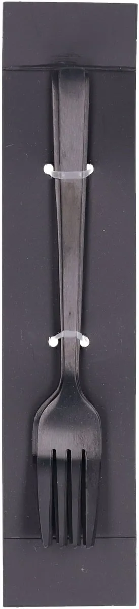 Bellatio Design Gebaksvorkjes 15cm - 4 Stuks - Zwart
