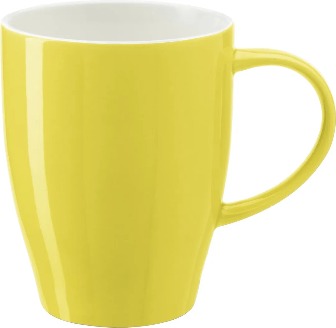 Bellatio Design Paris Koffiemokken - 4 Stuks - 350ml - Geel