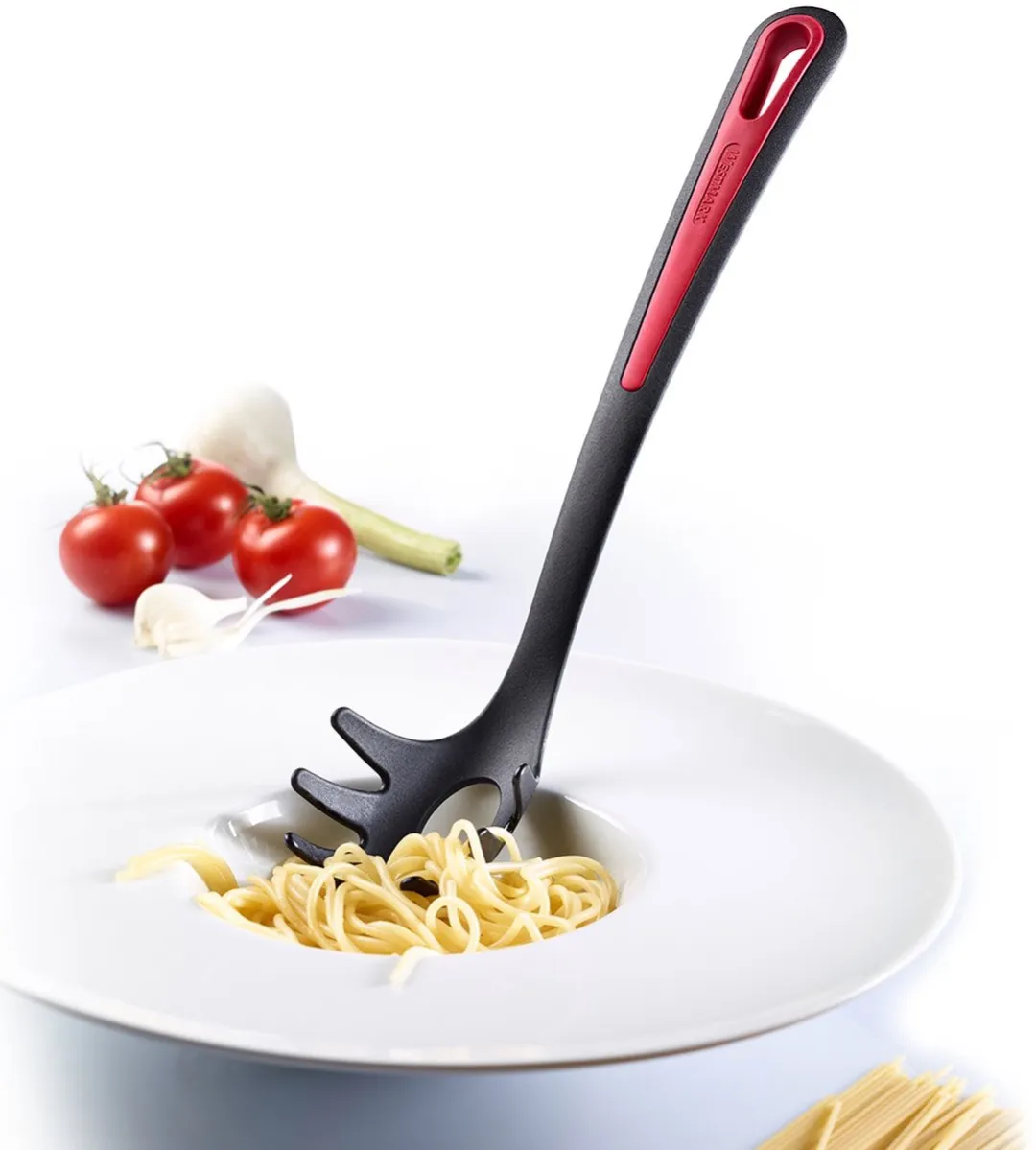 Westmark Gallant Spaghetti-/pastalepel 30,5cm - Zwart/Rood