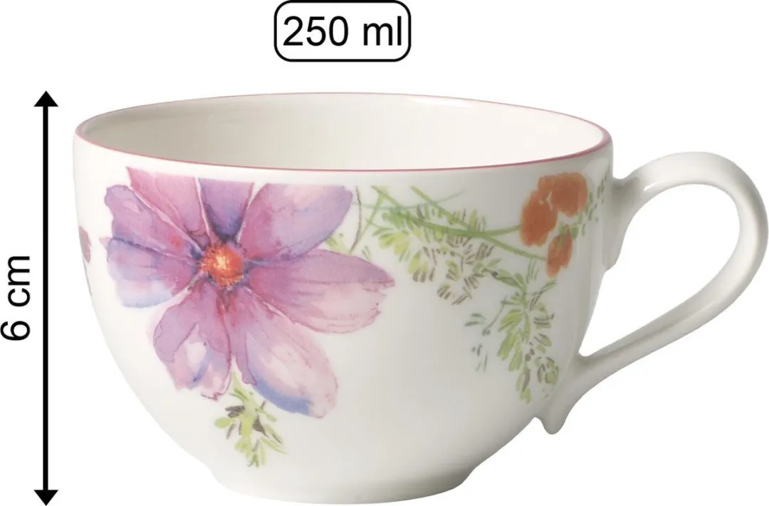 Villeroy & Boch Mariefleur Basic Bekers - 6 Stuks - 250ml