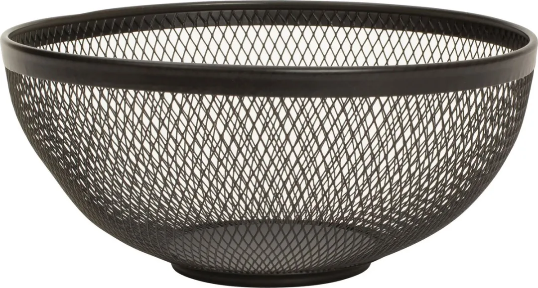 Bellatio Design Draadmand Fruitschaal - Zwart - Ø26cm