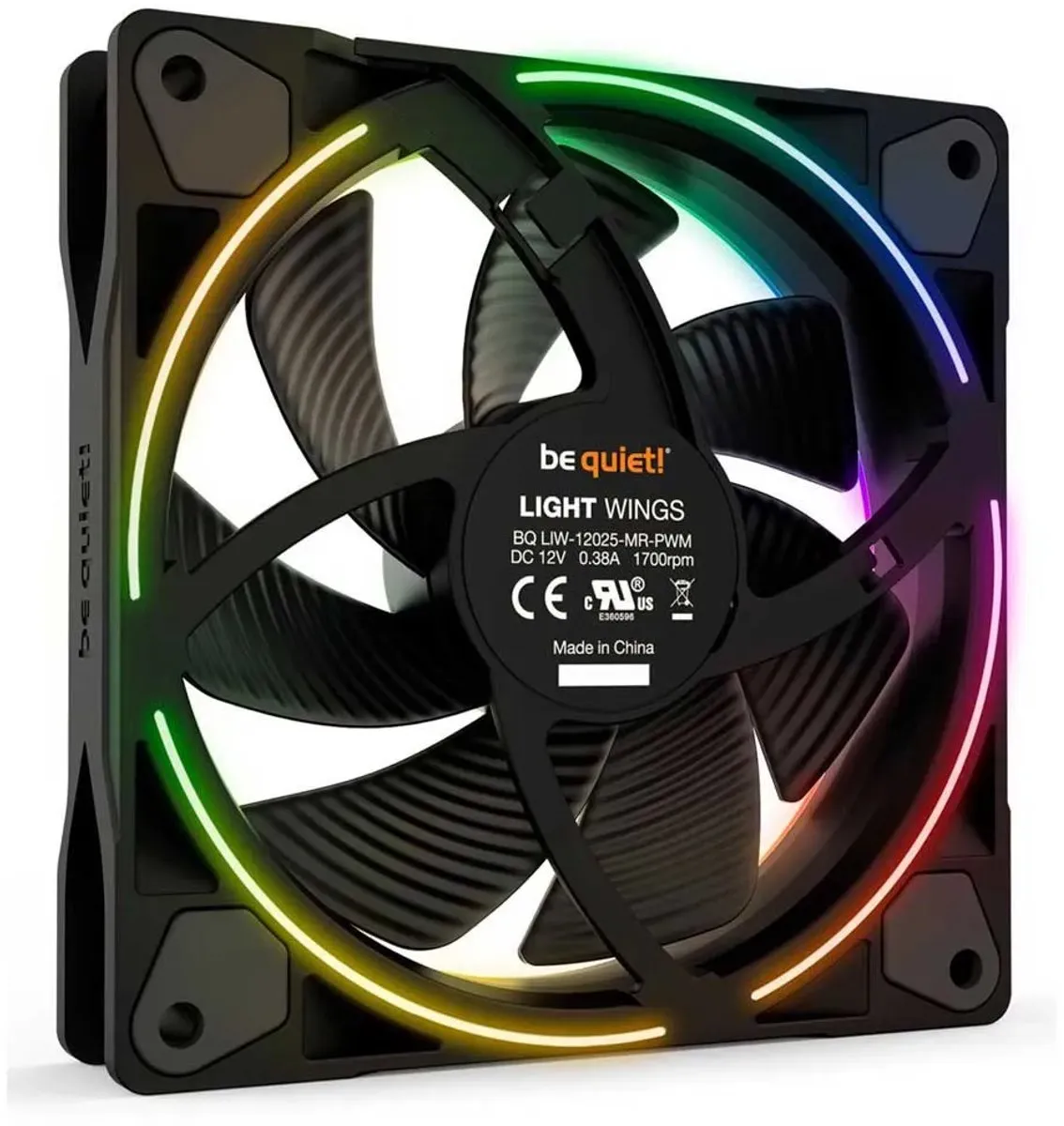 be quiet! Light Wings PWM BL076 Ventilatoren - 3x 12cm - Zwart