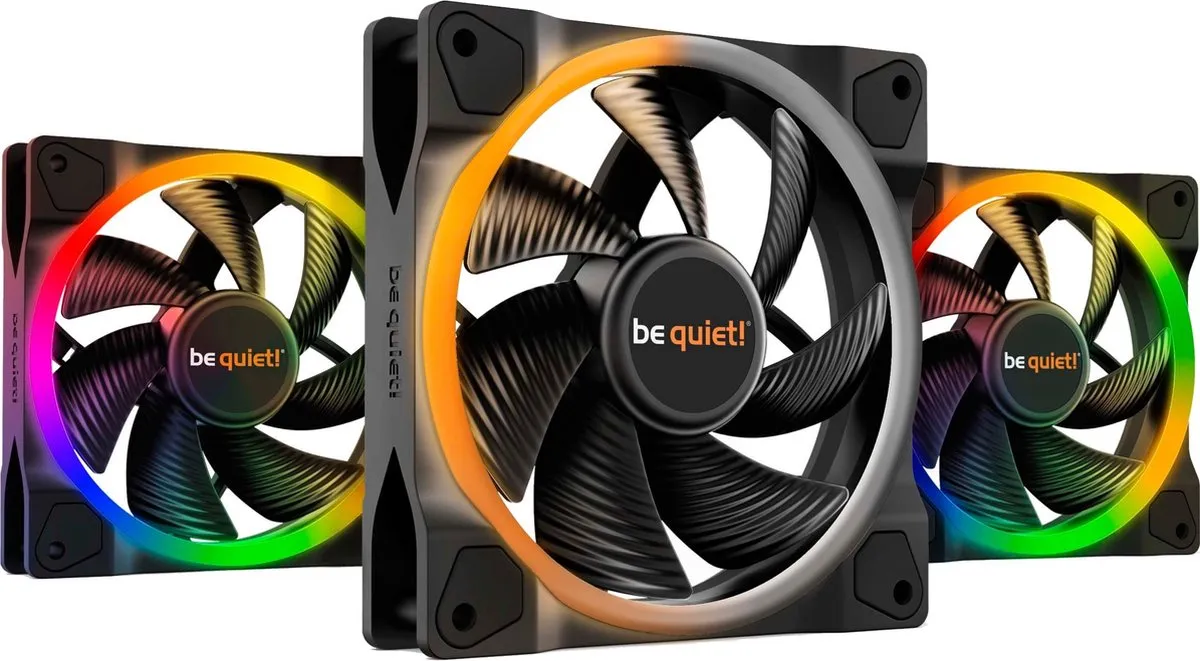be quiet! Light Wings PWM BL076 Ventilatoren - 3x 12cm - Zwart