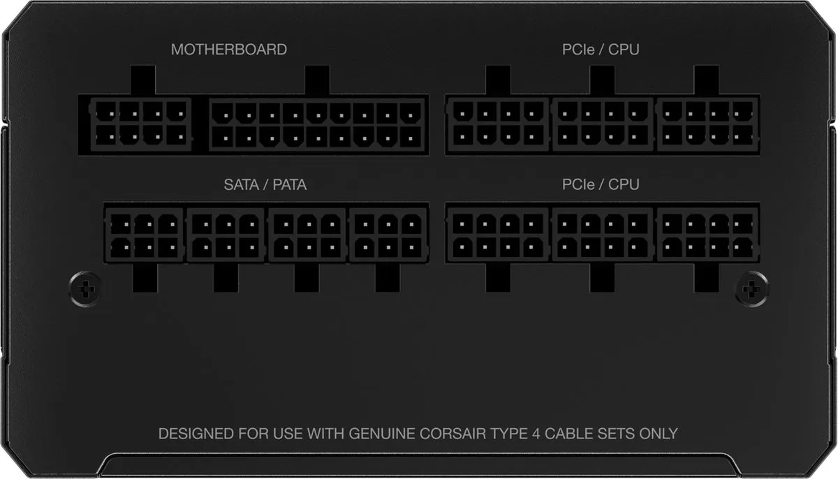 Corsair RM1000e RM1000e Voeding 1000W - Modulair - ATX 3.1 - Zwart