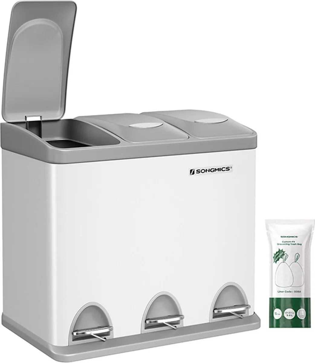Songmics Mülltrennung Treteimer LTB24GS