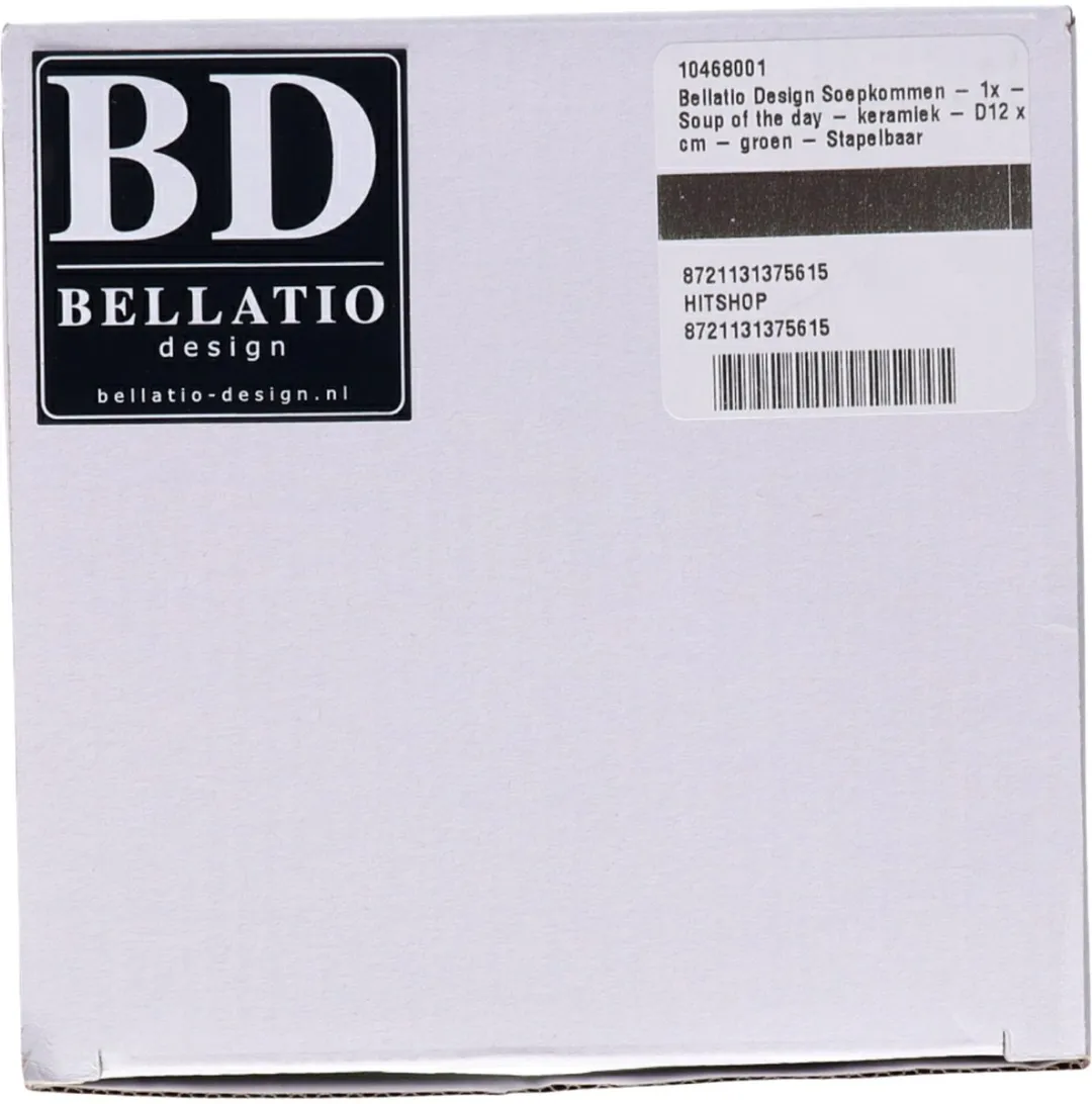 Bellatio Design Soepkommen 6x 500ml - Groen