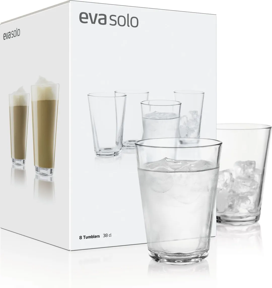 Eva Solo Glas 380ml Set 8 Stuks - Transparant