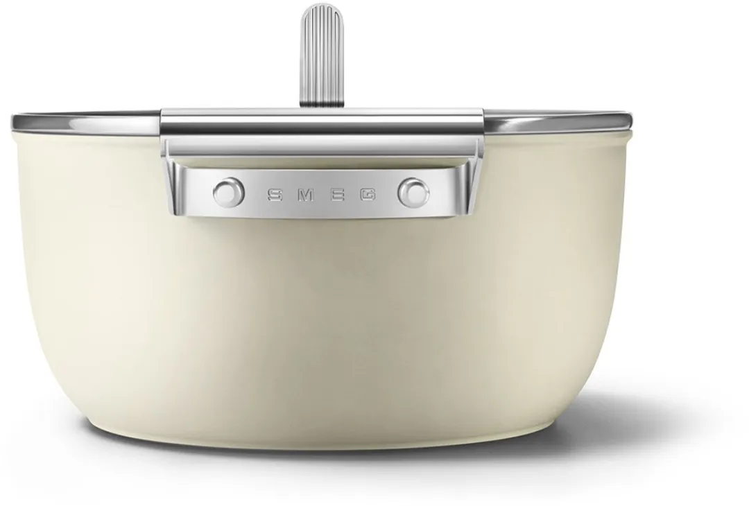 Smeg CSF2412CRM Braadpan 5.4L - 24cm - Crème