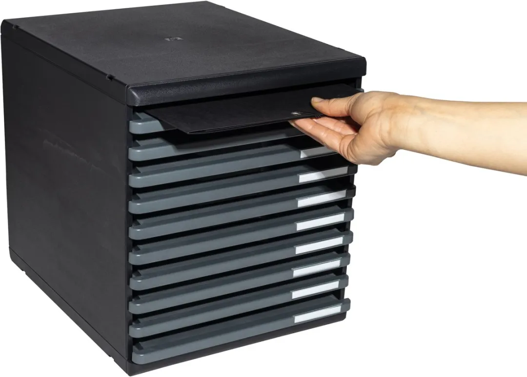 Exacompta Ladenbox MODULO A4 10 Open Laden - Donkergrijs - afbeelding 4 van 6