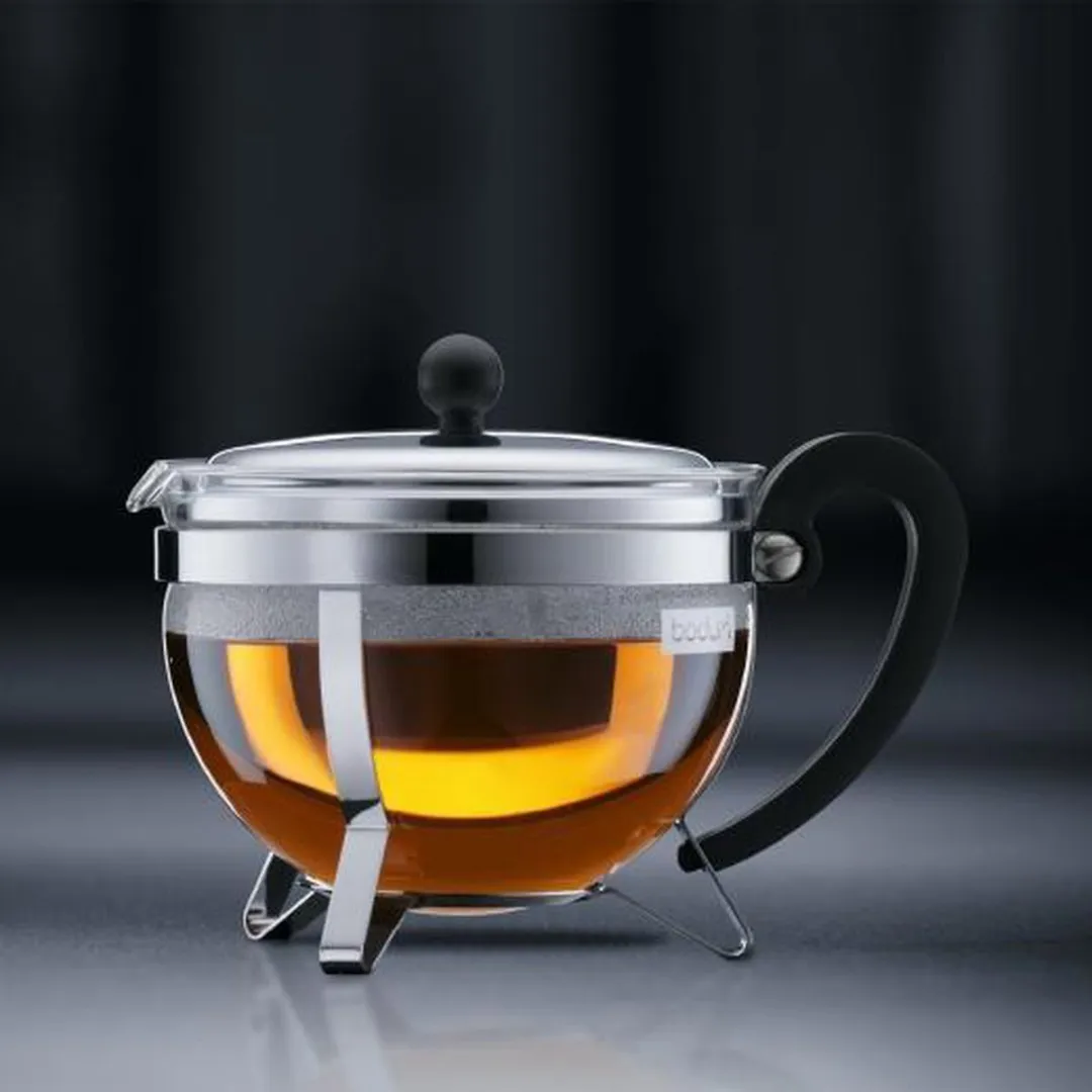 Bodum Chambord Theepot 1.5L - 12 Koppen - Zilver