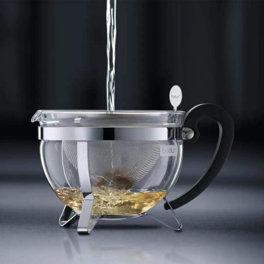 Bodum Chambord Theepot 1.5L - 12 Koppen - Zilver