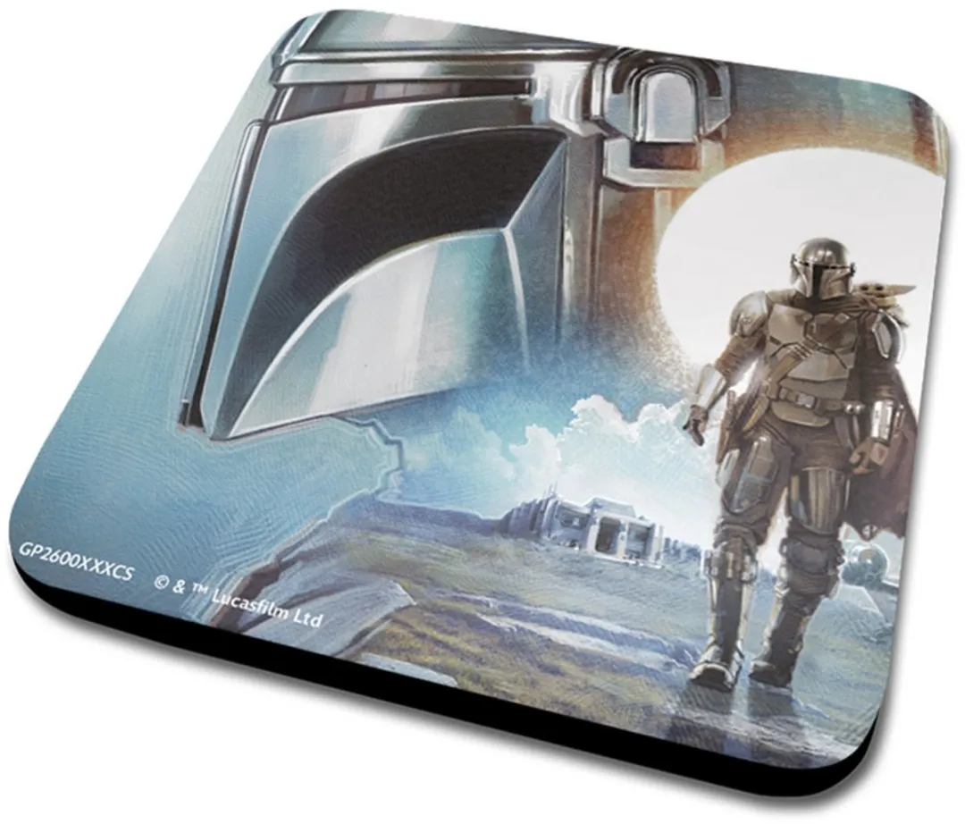 Star Wars The Mandalorian Keramiekset - Kop, Onderzetter & Sleutelhanger - Multicolor