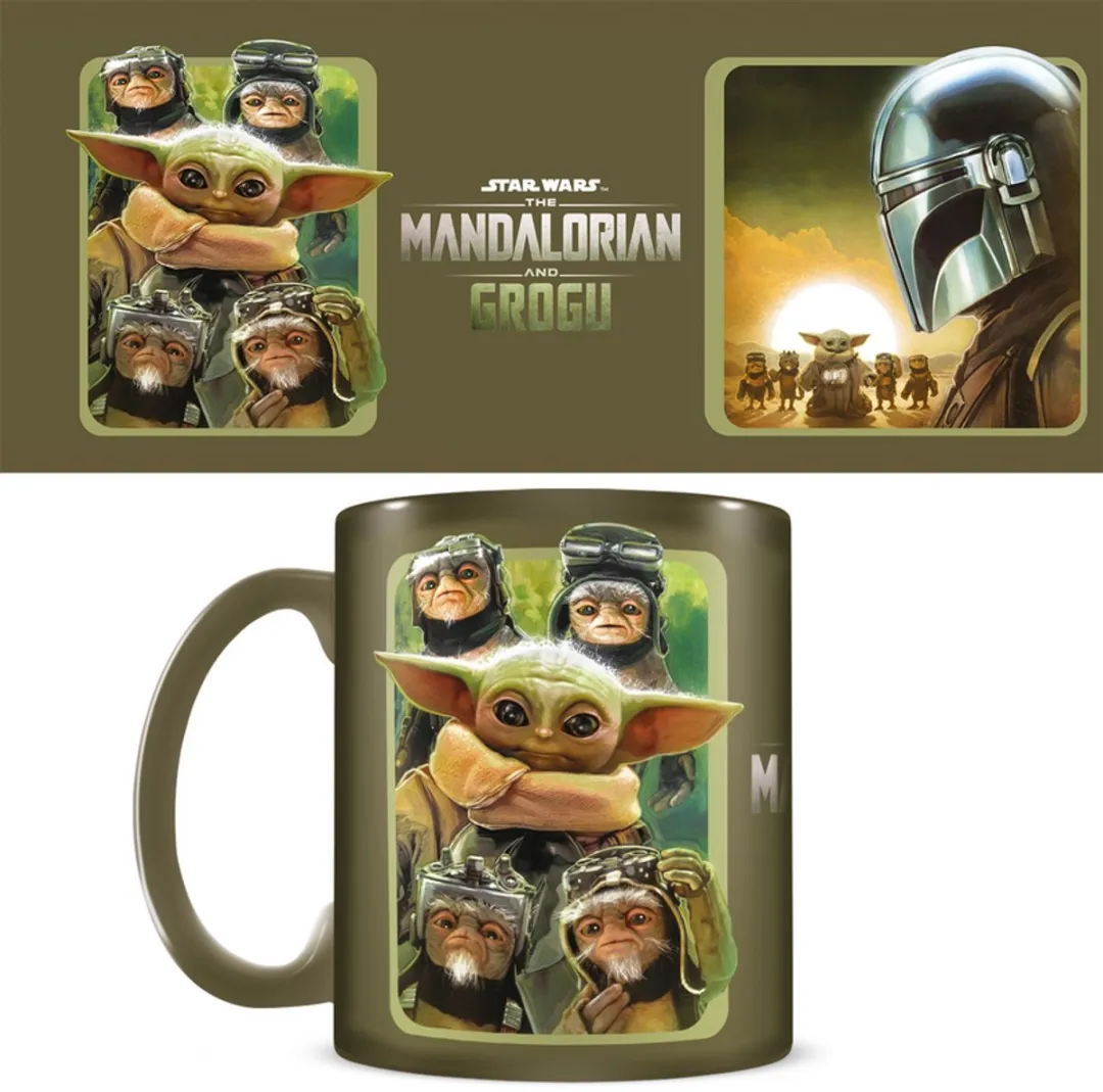 Star Wars The Mandalorian Keramiekset - Kop, Onderzetter & Sleutelhanger - Multicolor